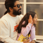 Allu Arjun Released on Bail: Screenshot of Allu Arjun with his daughter, from his official Instagram account