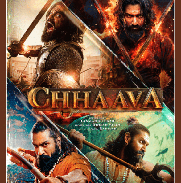 Chhaava Box Office Collection Day 1 – Movie Poster Featuring Vicky Kaushal as Chhatrapati Sambhaji Maharaj